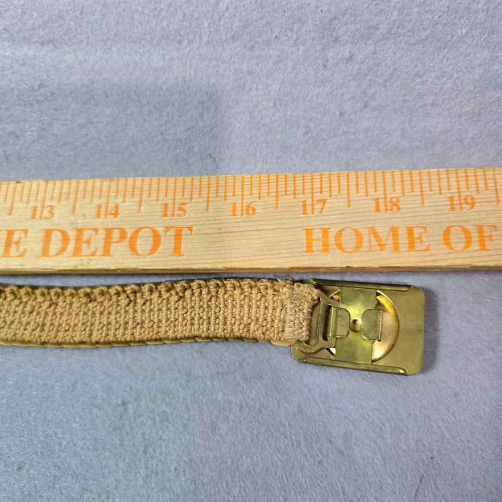 Vintage Gold Sequin Scale Belt Women Sm 18